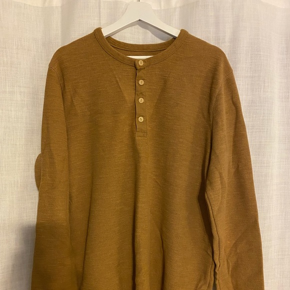 Goodfellow & Co Henley Sweater, Size: XL Color: Tan - Picture 7 of 7